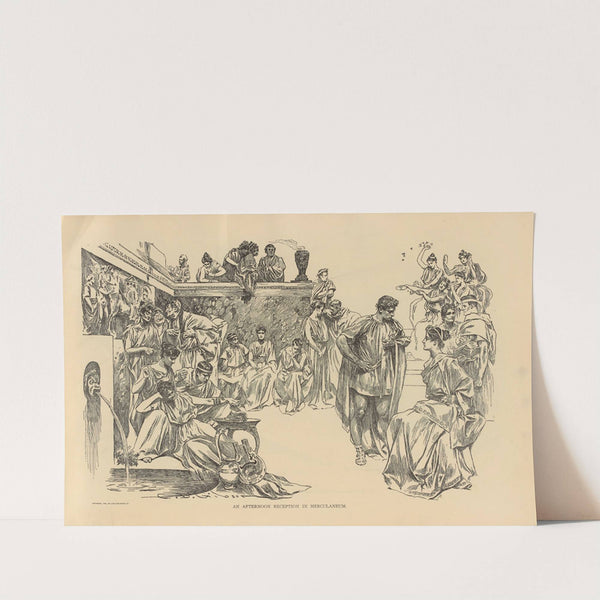 An afternoon reception in herculaneum (1893-1900) by Charles Dana Gibson