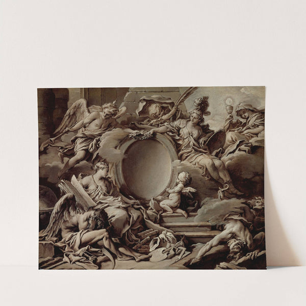 An Allegory of Minerva, Fame, History and Faith Overcoming Ignorance and Time (circa 1727) by François Boucher