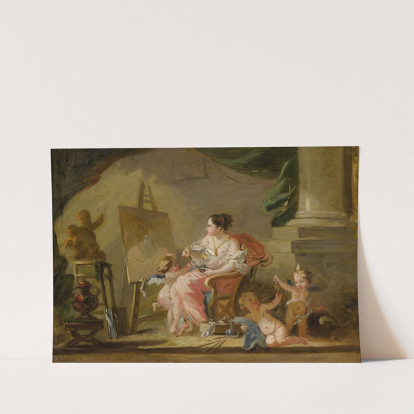 An allegory of painting by Follower Of François Boucher