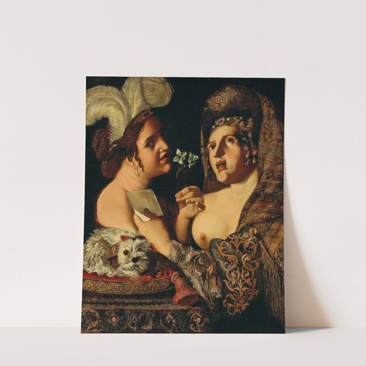 An allegory of the sense of smell and hearing by Pseudo Caroselli