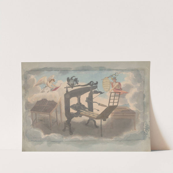 An allegory on printing by John Rubens Smith