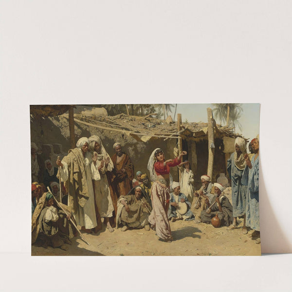 An almée's admirers (Egyptische tänzerin) by Leopold Carl Müller