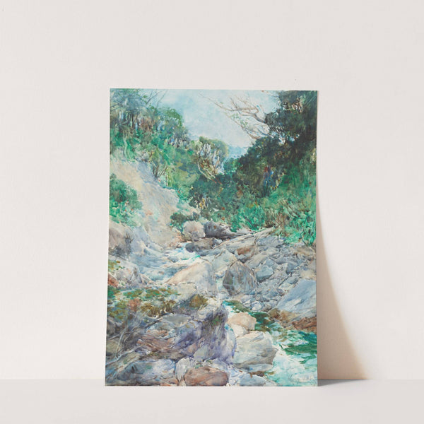 An alpine stream, Otira by Alfred Walsh