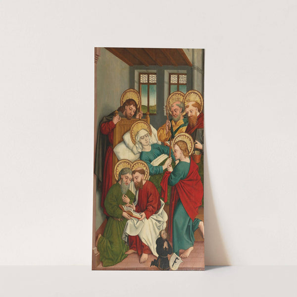 An altarwing with the Death of the Virgin by Hans Murer