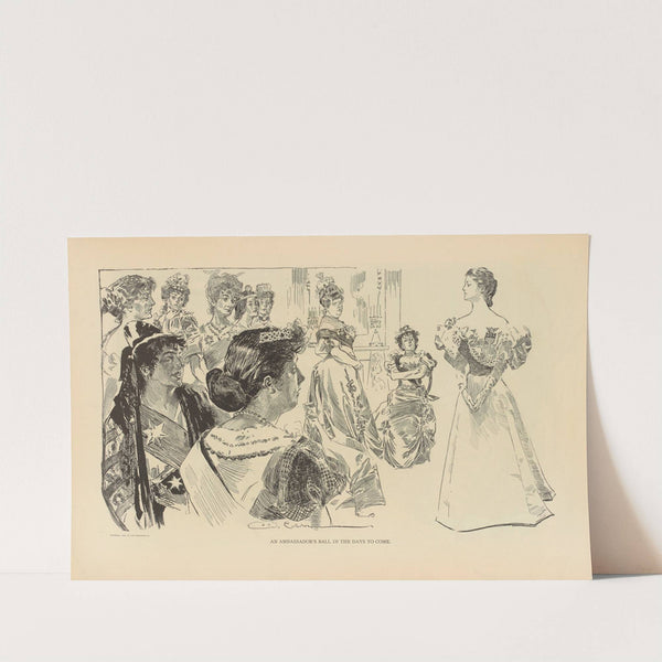 An ambassador’s ball in the days to come (1893-1900) by Charles Dana Gibson