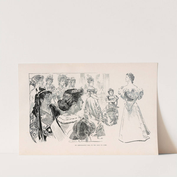 An Ambassador’s ball in the days to come (1896) by Charles Dana Gibson