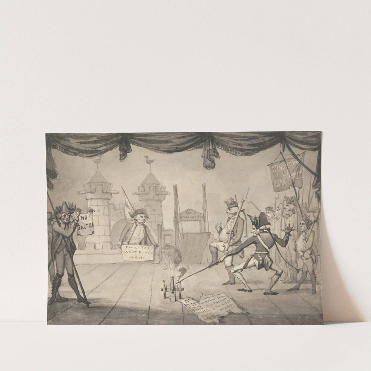 An Ampitheatrical Version of the Fall of Bastille by Samuel Collings