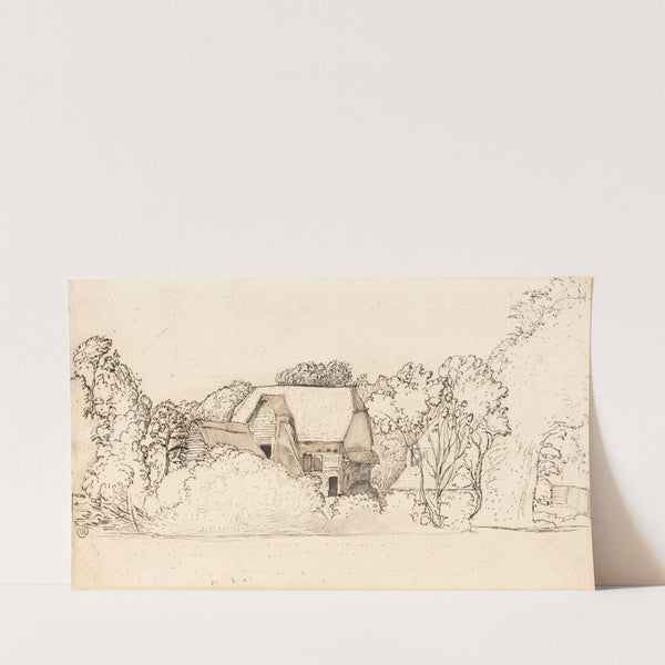 An Ancient Barn at Shoreham by Samuel Palmer