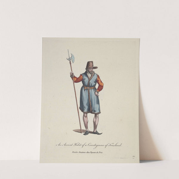 An ancient habit of a countryman of Friesland. Parûre ancienne d’un paysan de Frise. (1757-1772) by Charles Grignion