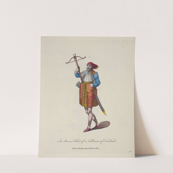 An ancient habit of a nobleman of Friesland. Parûre ancienne d’un noble de Frise. (1757-1772) by Charles Grignion