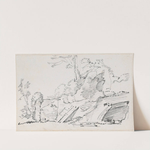 An Ancient Wall with a Ruined Gate by Joseph-Marie Vien