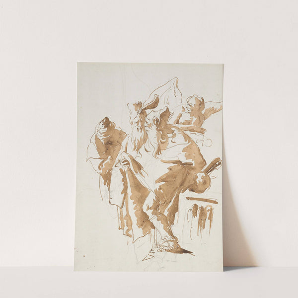 An angel addressing the three Magi by Giovanni Battista Tiepolo