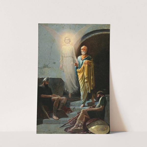 An Angel Frees Peter from the Dungeon by Andrei Ryabushkin