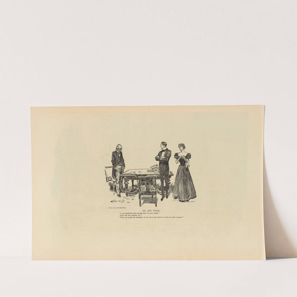 An apt pupil (1893-1900) by Charles Dana Gibson