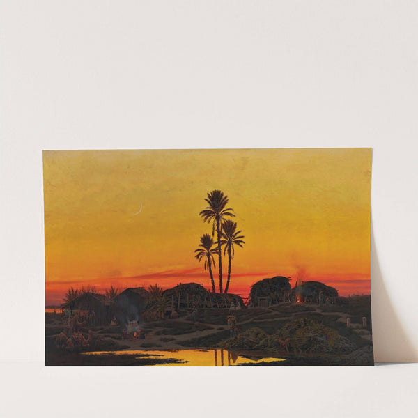 An Arab Camp At Sunset by Richard Fuchs