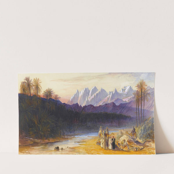 An Arab Encampment At Wady Feiran (1869) by Edward Lear