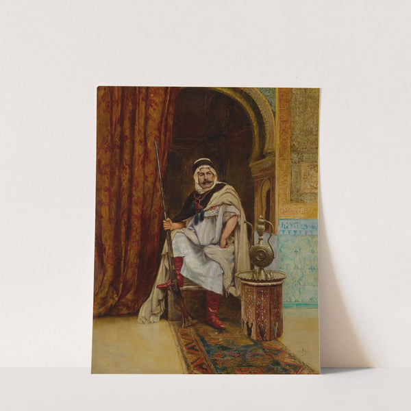 An Arab Guardsman at Rest by Clément Pujol de Guastavino