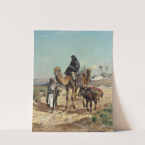 An Arab Traveler And His Wife by George Peter