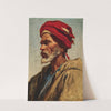 An Arab with a red turban by Leopold Carl Müller