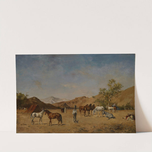An Arabian Camp (1873) by Eugène Fromentin