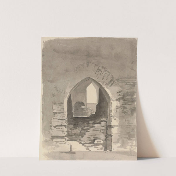 An Arched Entrance into a Ruined Building by Samuel Davis