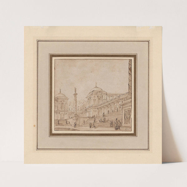 An Architectural Capriccio (ca. 1772) by Luc Vincent Thiery de Sainte Colombe