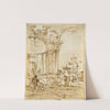 An Architectural Capriccio, with Classical Ruins (ca. 1780–85) by Francesco Guardi