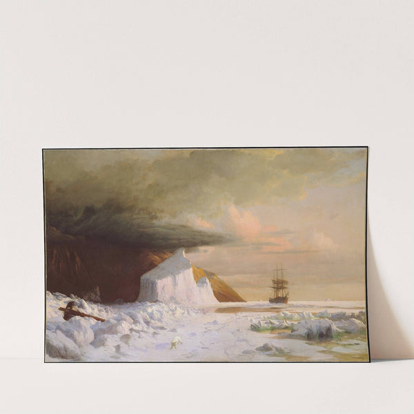 An Arctic Summer- Boring Through the Pack in Melville Bay by William Bradford