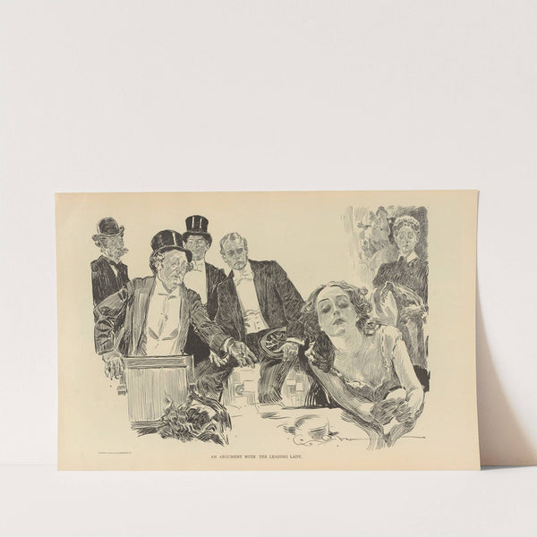 An argument with the leading lady (1893-1900) by Charles Dana Gibson