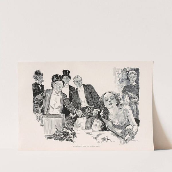 An argument with the leading lady (1896) by Charles Dana Gibson