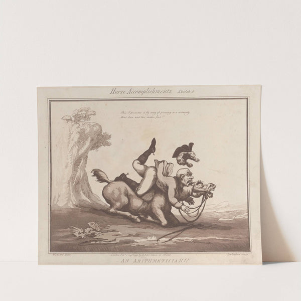 An Arithmetician !! (1799) by Thomas Rowlandson