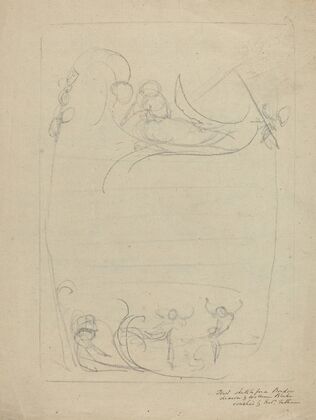 An Armed Man Spurning a Woman (recto)