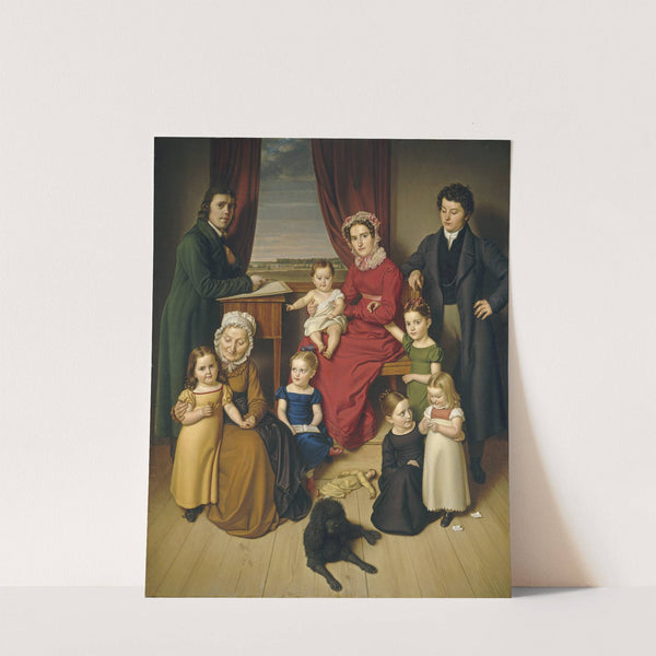 An Artist and His Family (c. 1830) by German School