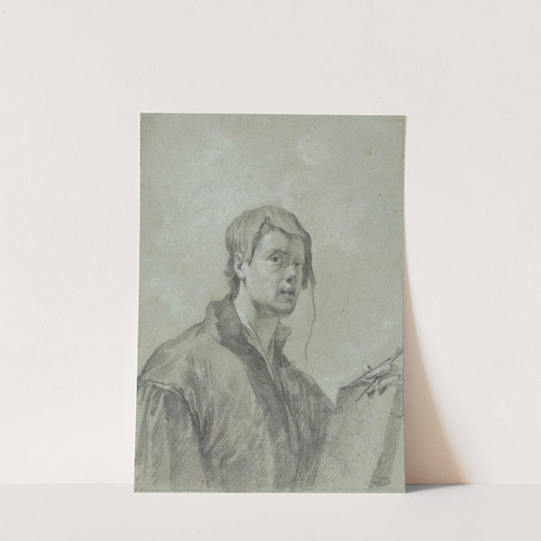 An Artist Holding a Book and Compass by After Willem Drost