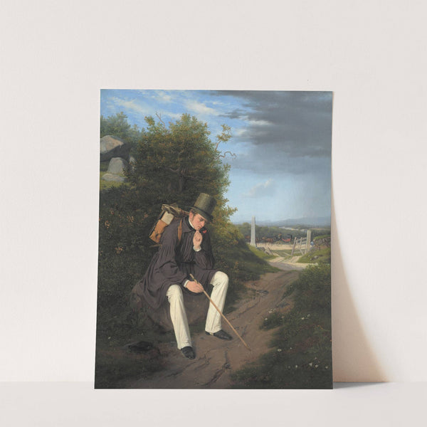 An Artist Resting by the Roadside (1832) by Jørgen Roed