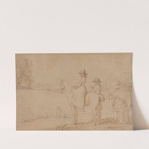 An Artist Sketching in Windsor Park (1789) by Benjamin West