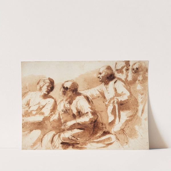 An Assembly of Learned Men (circa 1625-1627) by Guercino