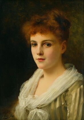 An auburn haired beauty