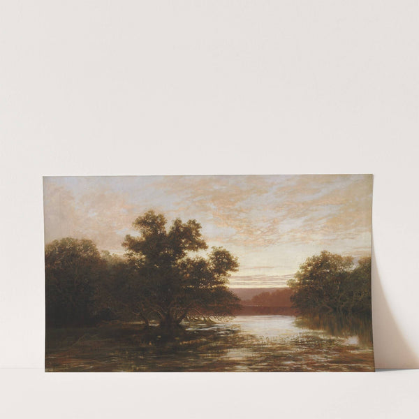 An Australian mangrove, ebb tide (1885) by William Charles Piguenit