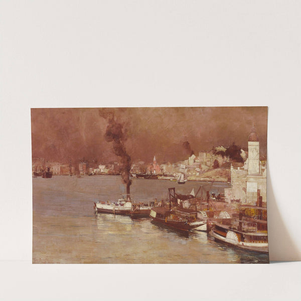 An autumn morning, Milson's Point, Sydney by Tom Roberts