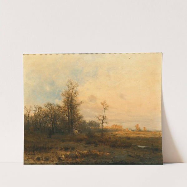 An Autumnal Landscape in the Evening by Zygmunt Sidorowicz