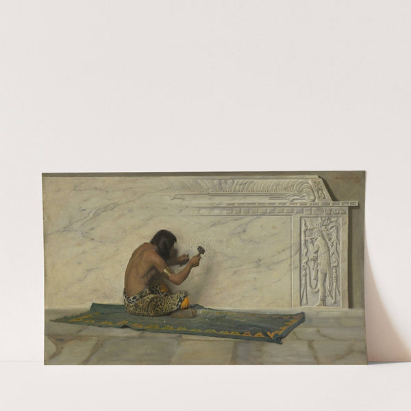 An Aztec Sculptor (1887) by George de Forest Brush