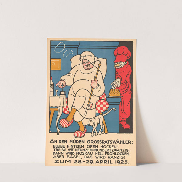 An den müden Grossratswähler (1923) by Otto Plattner