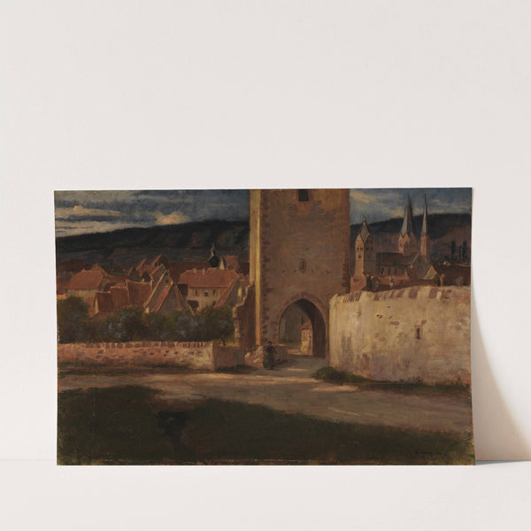 An der Stadtmauer von Gelnhausen by Albert Lang