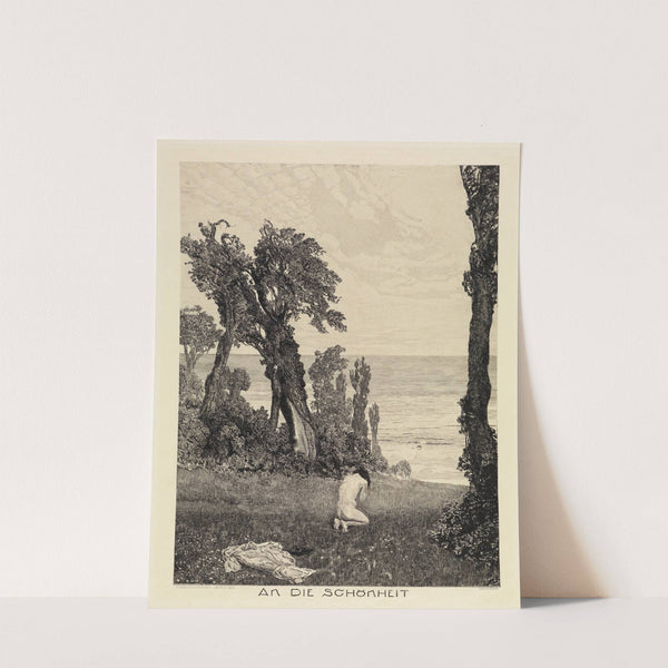 An die Schönheit (Vom Tode, Zweiter Theil, Opus XI, Blatt 12) (1898) by Max Klinger