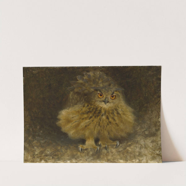 An Eagle Owl (1905) by Bruno Liljefors