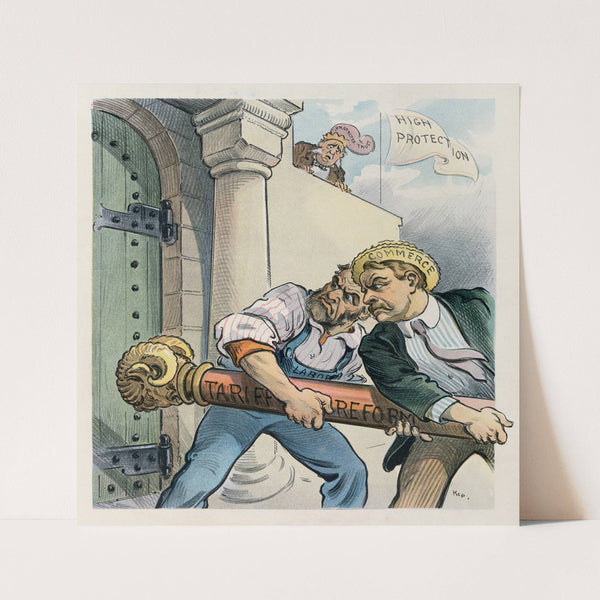 An effective battering ram in the hands of the right men (1902) by Udo Keppler