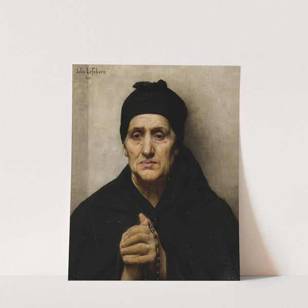 An Elderly Greek Woman by Jules Joseph Lefebvre