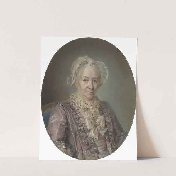 An Elderly Lady In A Mauve Silk Dress by Claude Bornet