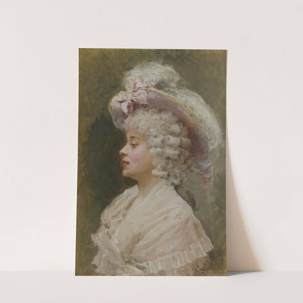 An elegant lady by Raimundo de Madrazo y Garreta